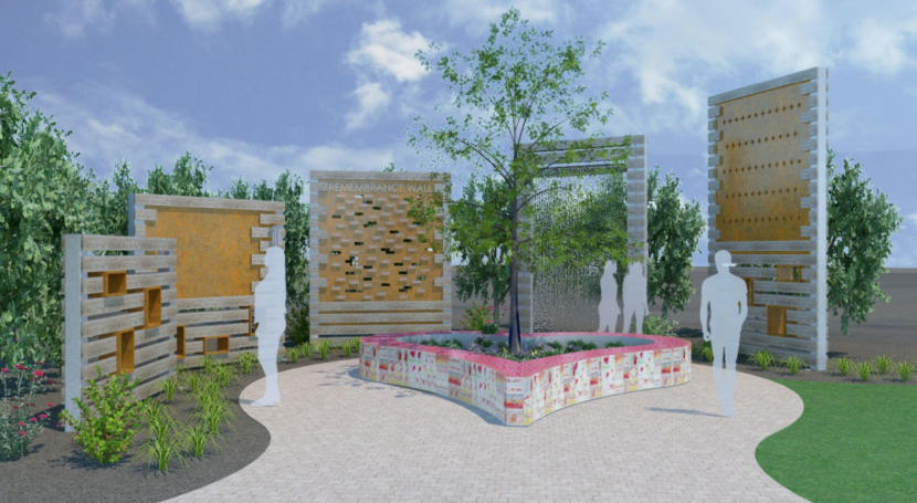 First Look at Permanent Healing Garden Memorial